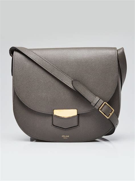 celine medium trotteur bag in calfskin|CELINE Grained Calfskin Medium Trotteur Grey .